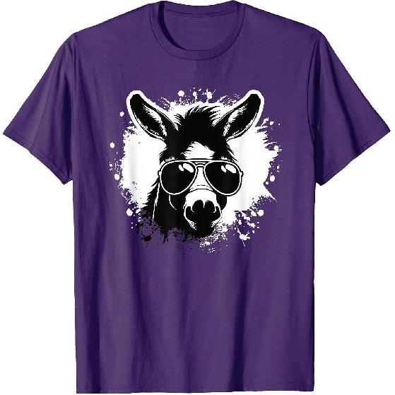 Cool Donkey Sunglasses Funny Donkey Lover Men Boys Kids T-Shirt