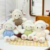Giocattolo Pecora di Peluche con Decorazione Vestiti a Pois per Regalo di Compleanno per Bambini