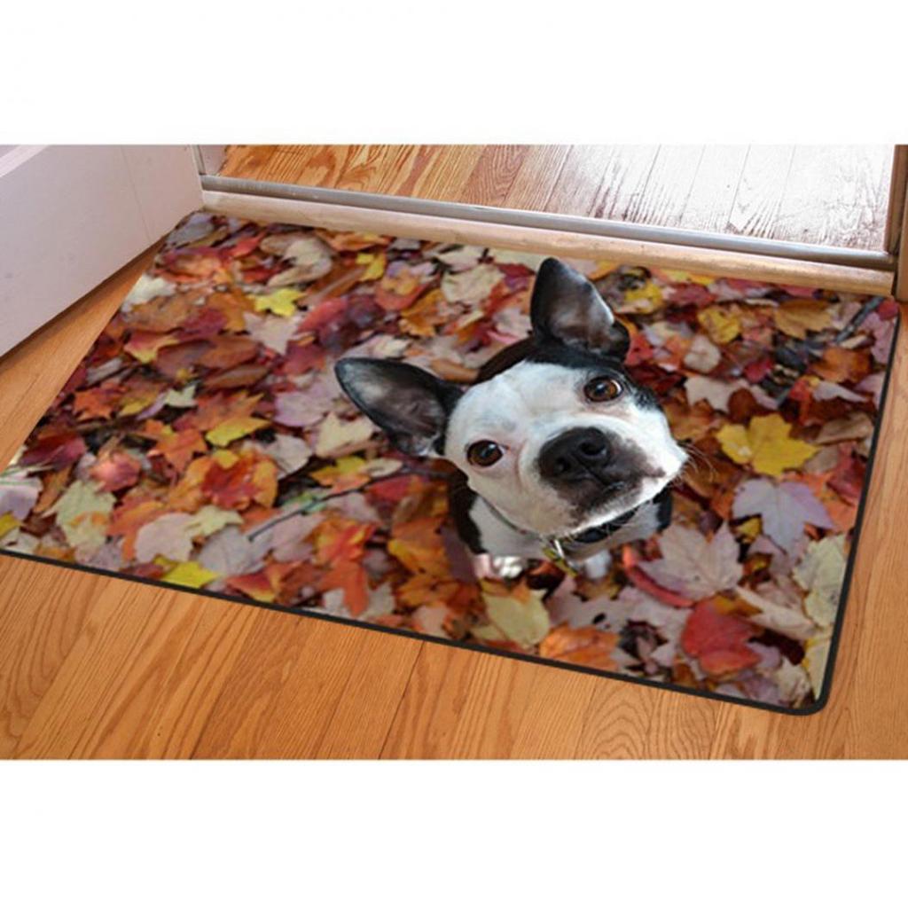 Protiskluzová rohožka 3D Roztomilý domácí mazlíček Potisk Obdélníková kuchyňská podložka do ložnice Domácí dekorace