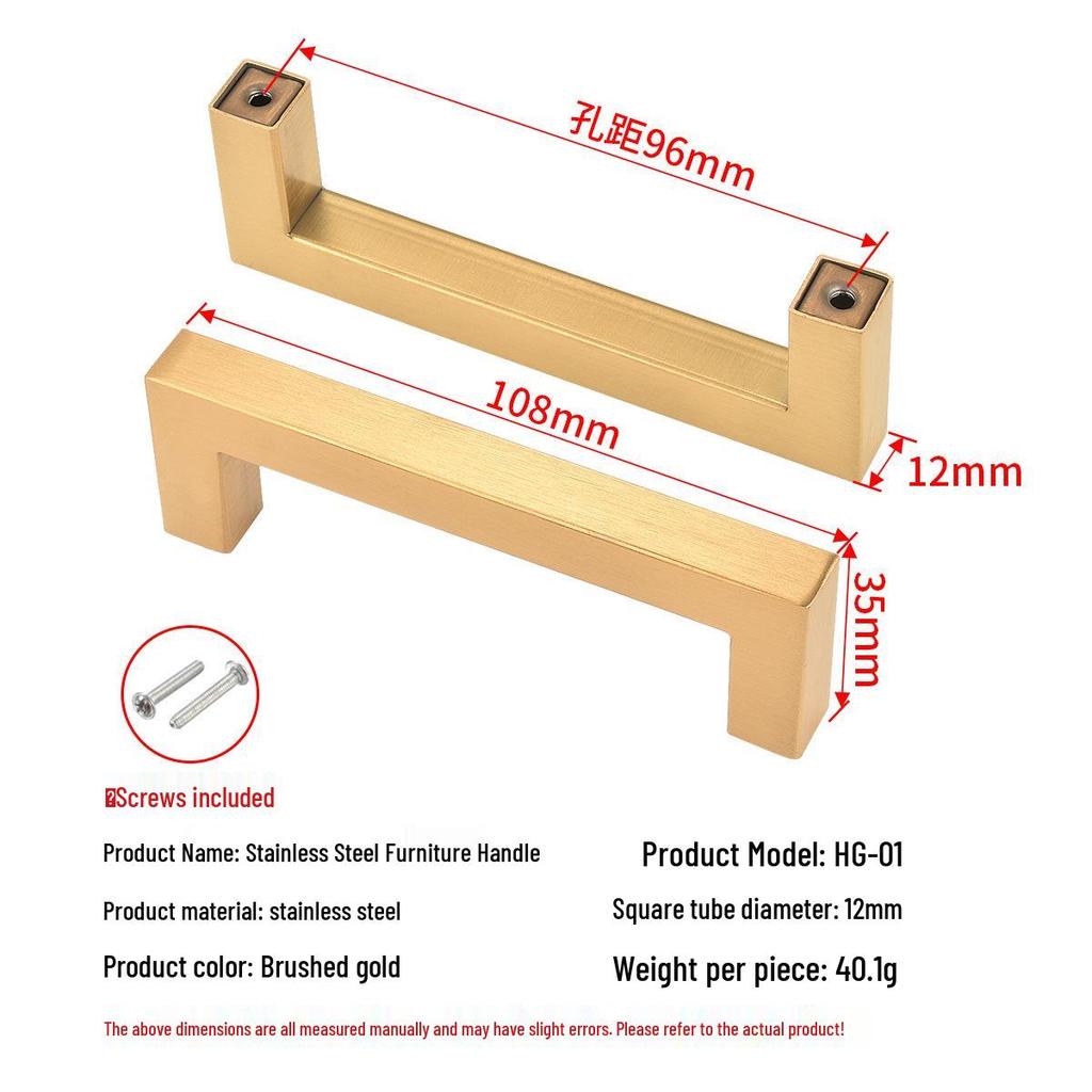 Modern Simple Stainless Steel Kitchen Cabinet & Wardrobe Handle for Doors and Drawers