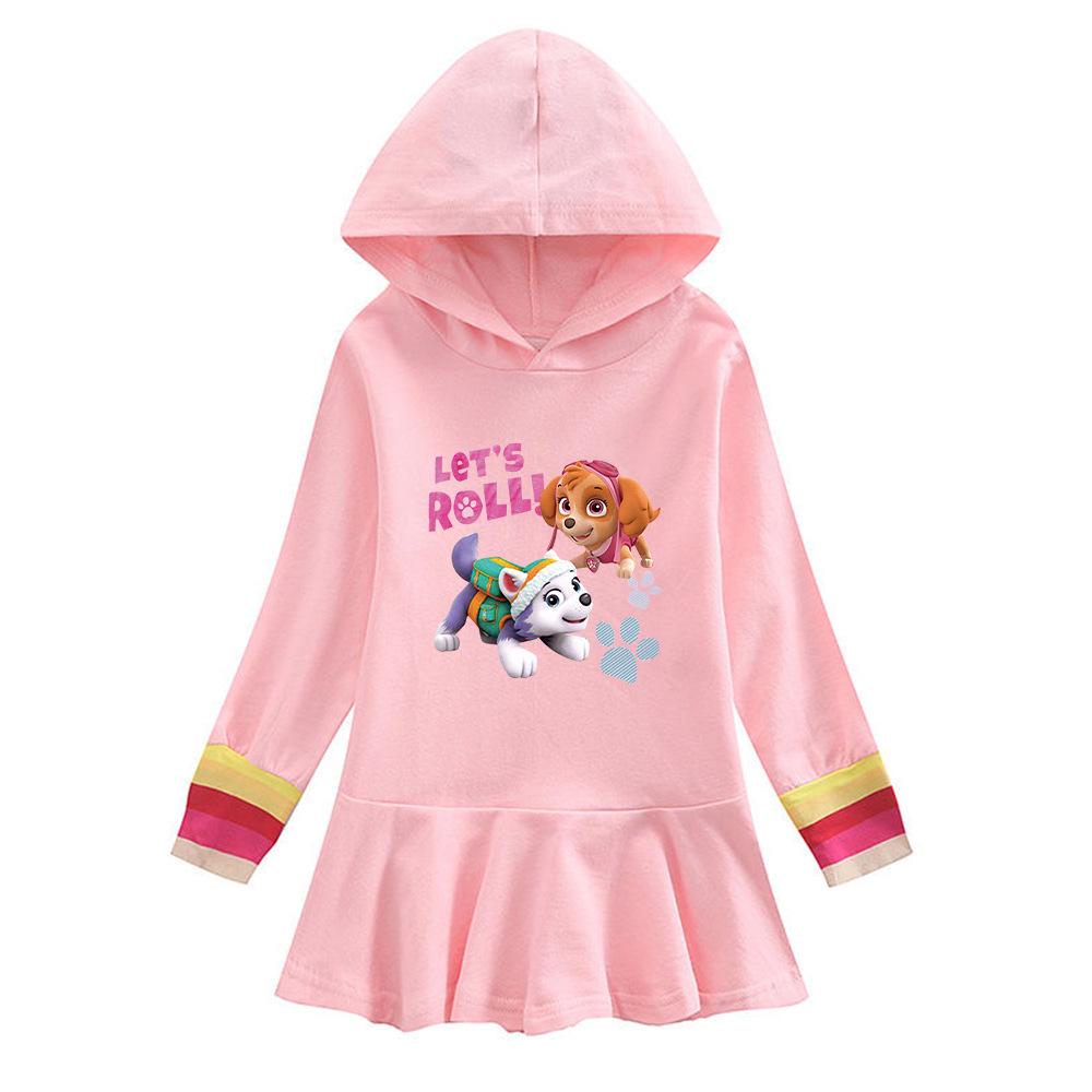 Girls  Hooded Sweatshirt Dress for Toddlers & Young Kids - New Autumn/Spring 2026 Collection 100 cm