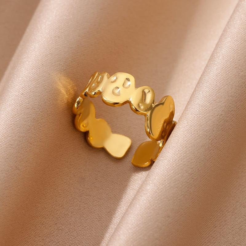 Individual cold wind adjustable ring niche lava design sense simple silver fashion high sense open ring