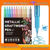 Colorful Metallic Signature and Highlight Pen for Crafting & DIY Projects