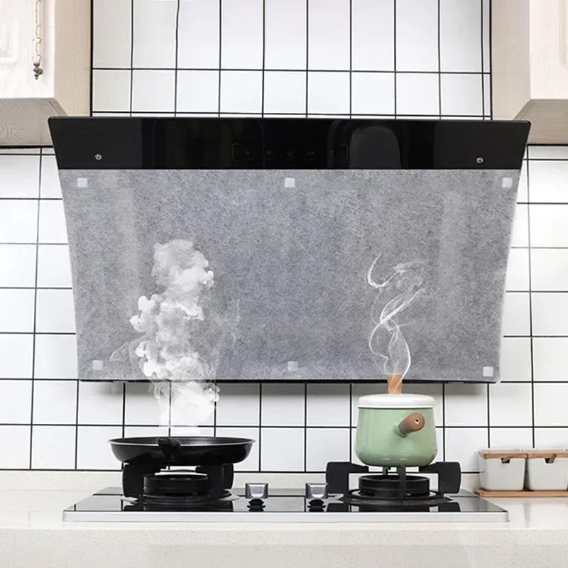 Kitchen Range Hood Anti-oil Filter Segmented Non-woven Oil-absorbing Sticker Disposable Thickened Oil Fume Filter Membrane