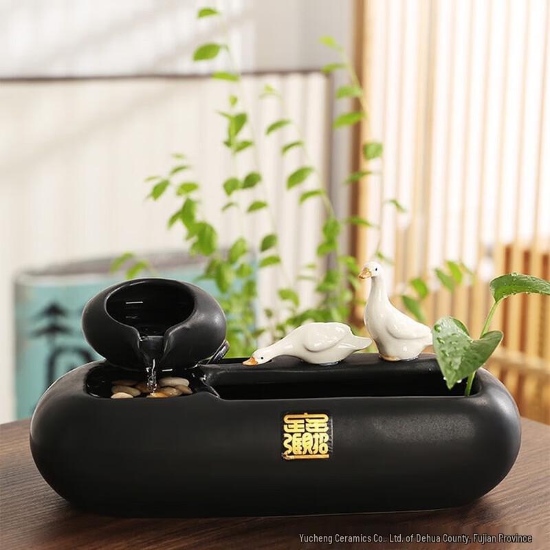 Miling Ceramic Feng Shui Desktop Water Fountain