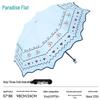 Paradise Umbrella Cherry Love Black Coating Sunshade