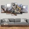 5 Pieces Of Modern Home Decoration Painting Canvas Decoration Painting-Couple Kiss For  Living Room
