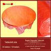 Round Disposable Plastic Tablecloth, 'Xi' Character, Waterproof & Oil-proof for Weddings, Banquets, Celebrations, and Picnics, Extra Thick