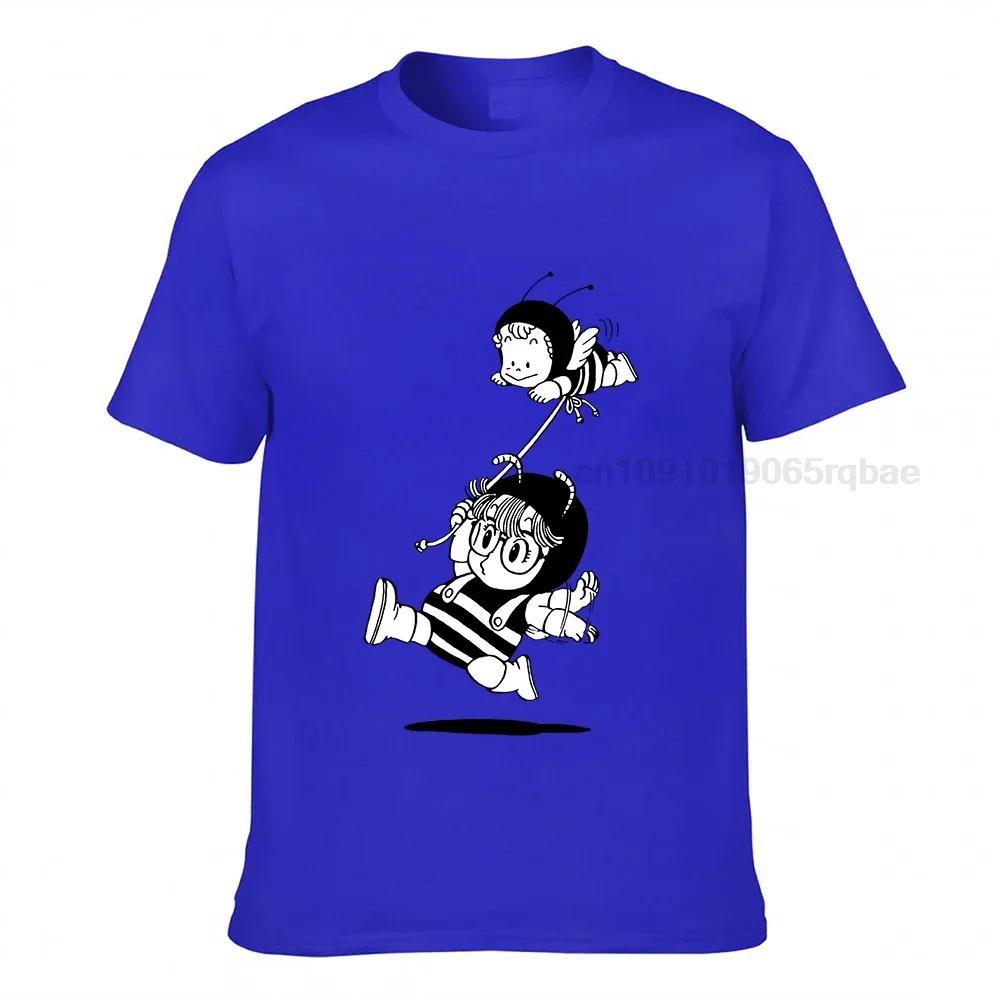 Arale Gachan Bees Tops T Shirts Unisex Dr Slump Toriyama Anime Unisexga Cute Robot Premium Cotton Tshirts Camisas T Shirt