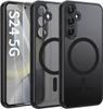 Black Matte Magsafe Case For Samsung S24 + 2X Glass
