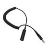 Headset Replacement Spring Cable Cord for Helicopter Headset 7.1mm to U174/U