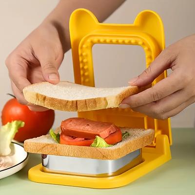 Stainless Steel Plastic Sandwich Maker 1pc,Square Sealing,Cutting Tool,Perfect for Making Bread Slices,for Graduation Independence Day Celebrations