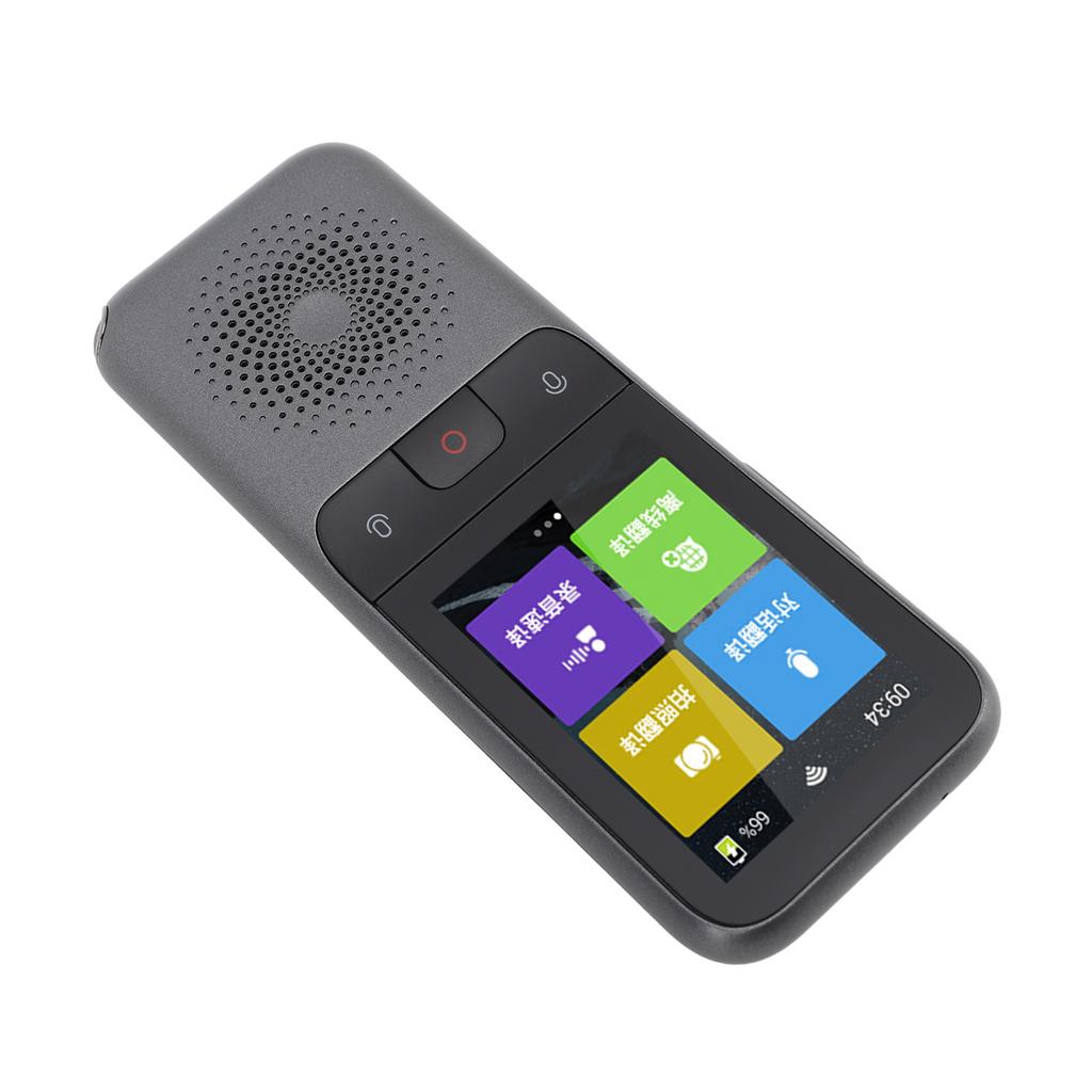 Portable Voice Translator Device Grey 1500mAh Language Translator Support 136 Languages Online 15 Languages Offline