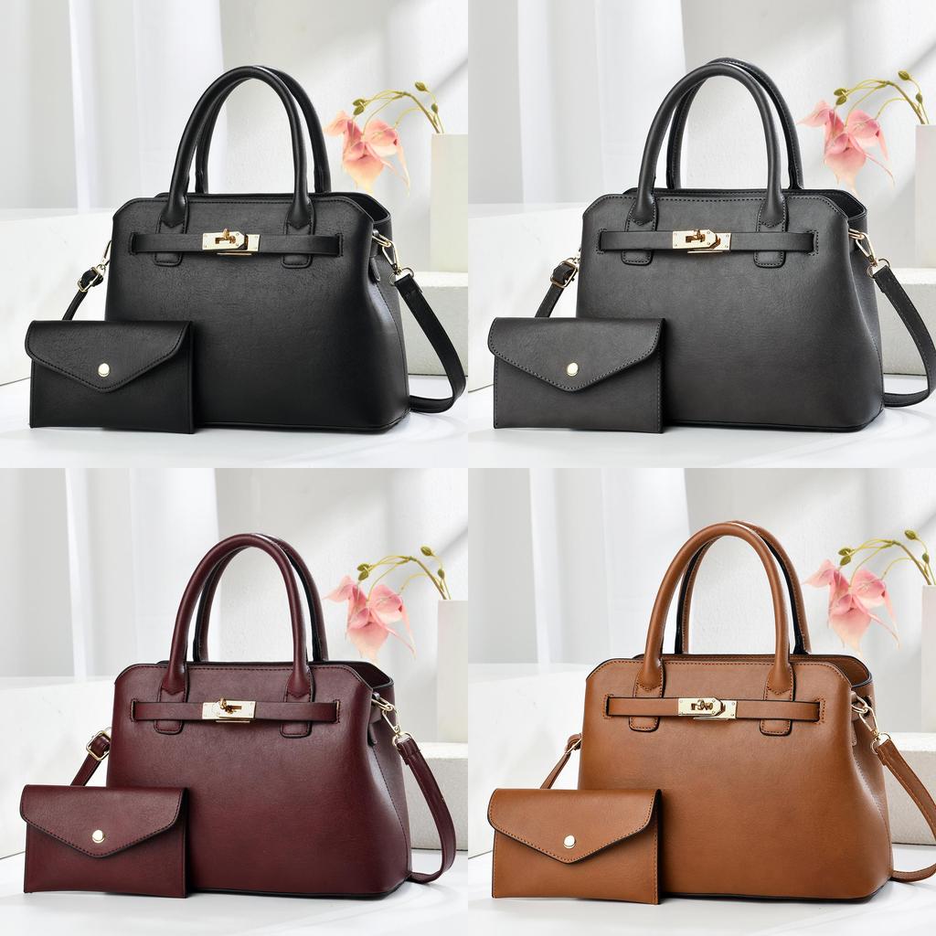 Pu Large Capacity Bucket Bag For Women With Lock Closure And Inner Pocket