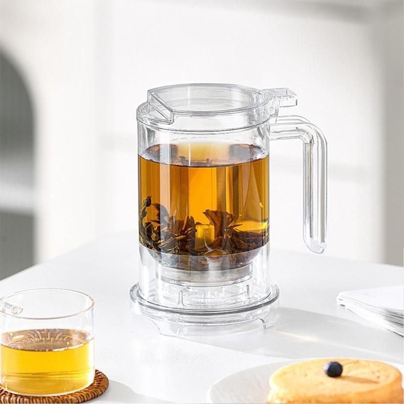 Heat Resistant Multifunction Teas Coffee Mug With Builts In Removable Infuser And Leak Proof Design For Home Travel Use