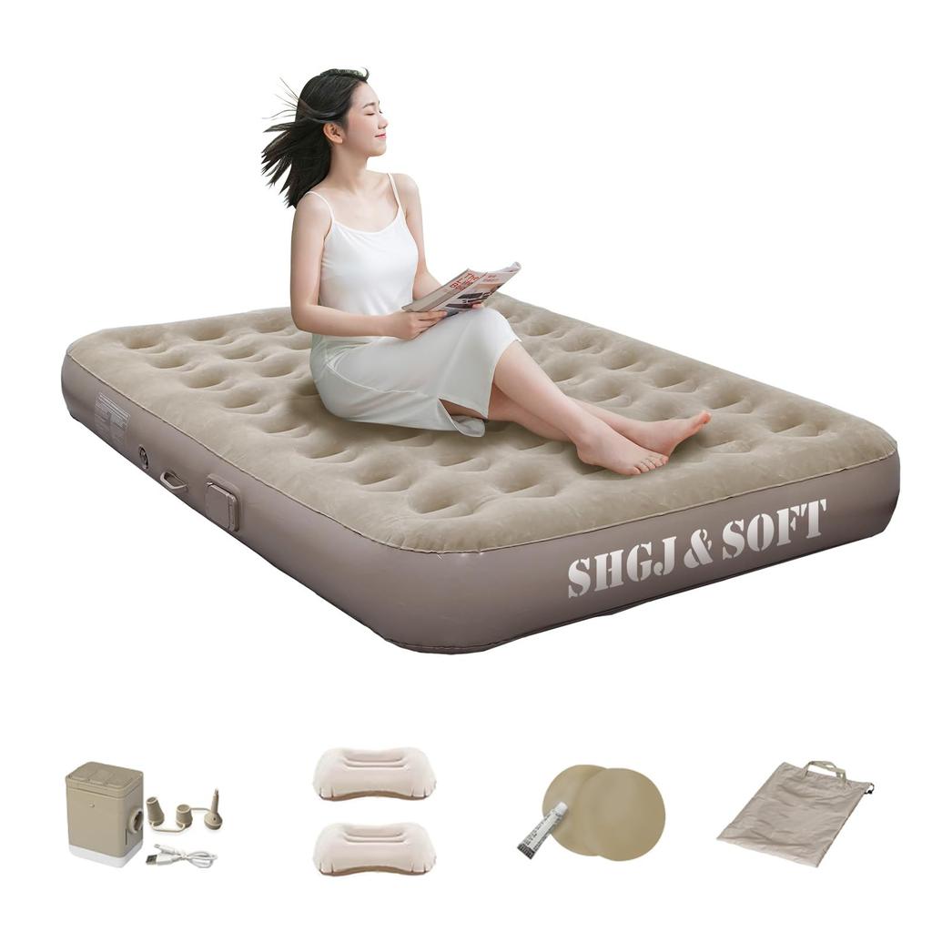 Air Electric Air Camping Electric Automatic Easy to Inflator Air Camping Simple Comes with Extra For Single For For For Sleeping in For Disaster For