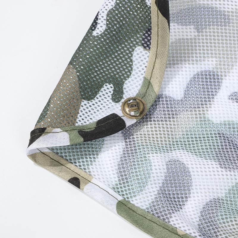 Outdoor Fishing Hat Wide Brim Man Breathable Mesh Fishing Cap Beach Hats Camouflage Sun Uv Protection Shade Hat