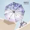 Parasol Small and Convenient Sun Umbrella Sun Protection UV Protection Sun Shade Mini Ultra Light Five-Fold Umbrella Thickened Umbrella