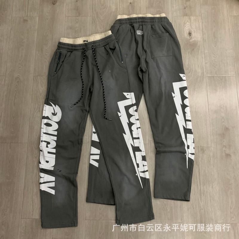 Vintage Washed Hoodie With Rhinestone Embroidery Streetwear Hip Hop Oversized Zip-Up Sweatshirt Men