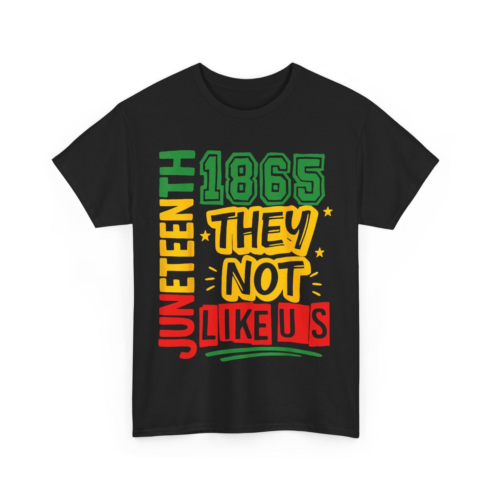 Juneteenth 1865 T-Shirt Mens Womens Tees Top, They Don t Like Us June 19th 1865 Freedom T-Shirt Mens Womens Tees Top 4XL