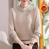 Middle-aged Women's Plus Velvet Knit Sweater: Warm, Loose Fit Base Layer