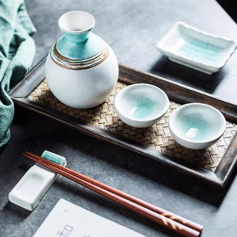 Restaurant Secret Skae Cup Set Alcohol Gift Japanese Small Sake Bottle Utensils Tequila Hip Flask Decantador Vino Drinkware