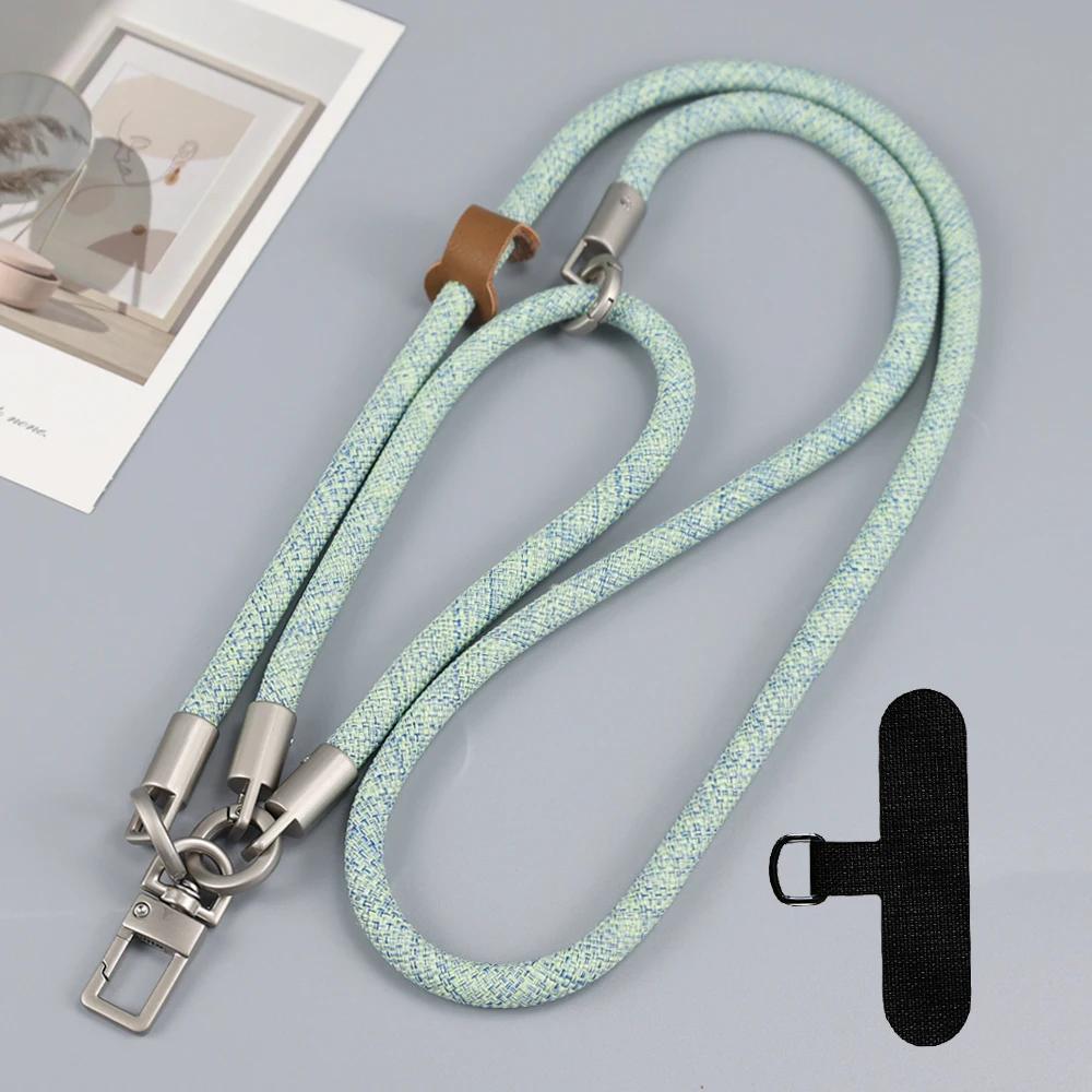 Adjustable Long Mobile Phone Lanyard with Card for iPhone Outdoor Travel Daily Use-Crossbody Neckwear Anti-lost Cellphone Strap