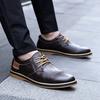 Fashion Men Dress Shoes Platform Breathable Casual Business Luxury Leather Heightening Shoes Taller Male Luxury Genuine Leather Size 48