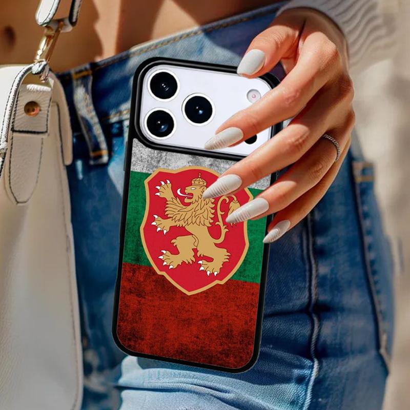 Bulgaria Flag Passport Map Phone Case For iPhone 17 Air 14 15 13 12 Max Cover For Apple 14 15 16 16e 11 Pro Max Plus Coque