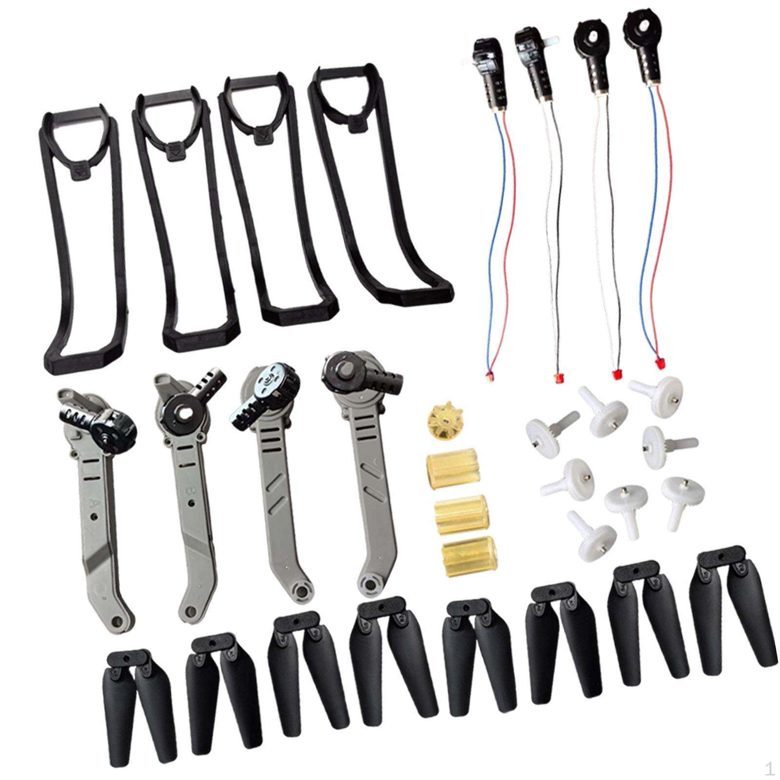 

Набір запасних частин для квадрокоптера на радіокеруванні, комплект аксесуарів для дрона, двигуни для ремонту E88Pro сірий колір