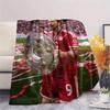 Kane9 Printed Flannel Blanket, soft throw for bedroom sofa, washable,soccer fan merchandise, great gift.