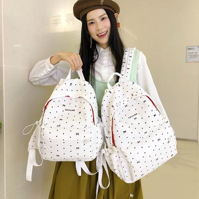 Printed Backpack Junior High School Student Lightweight Schoolbag Women's Travel Large Capacity Backpack