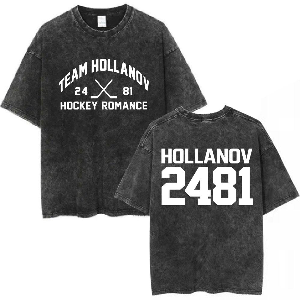 

Heated Rivalry Shane Hollander Ilya Rozanov Hollanov Vintage Washed Tshirt Mens Clothing Fashion Short Sleeves T Shirt S