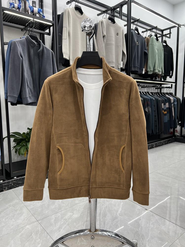 Herren Verdickter O-Korn Fleece Reißverschluss Hoodie - Warm, Stehkragen, Arbeitskleidung Jacke