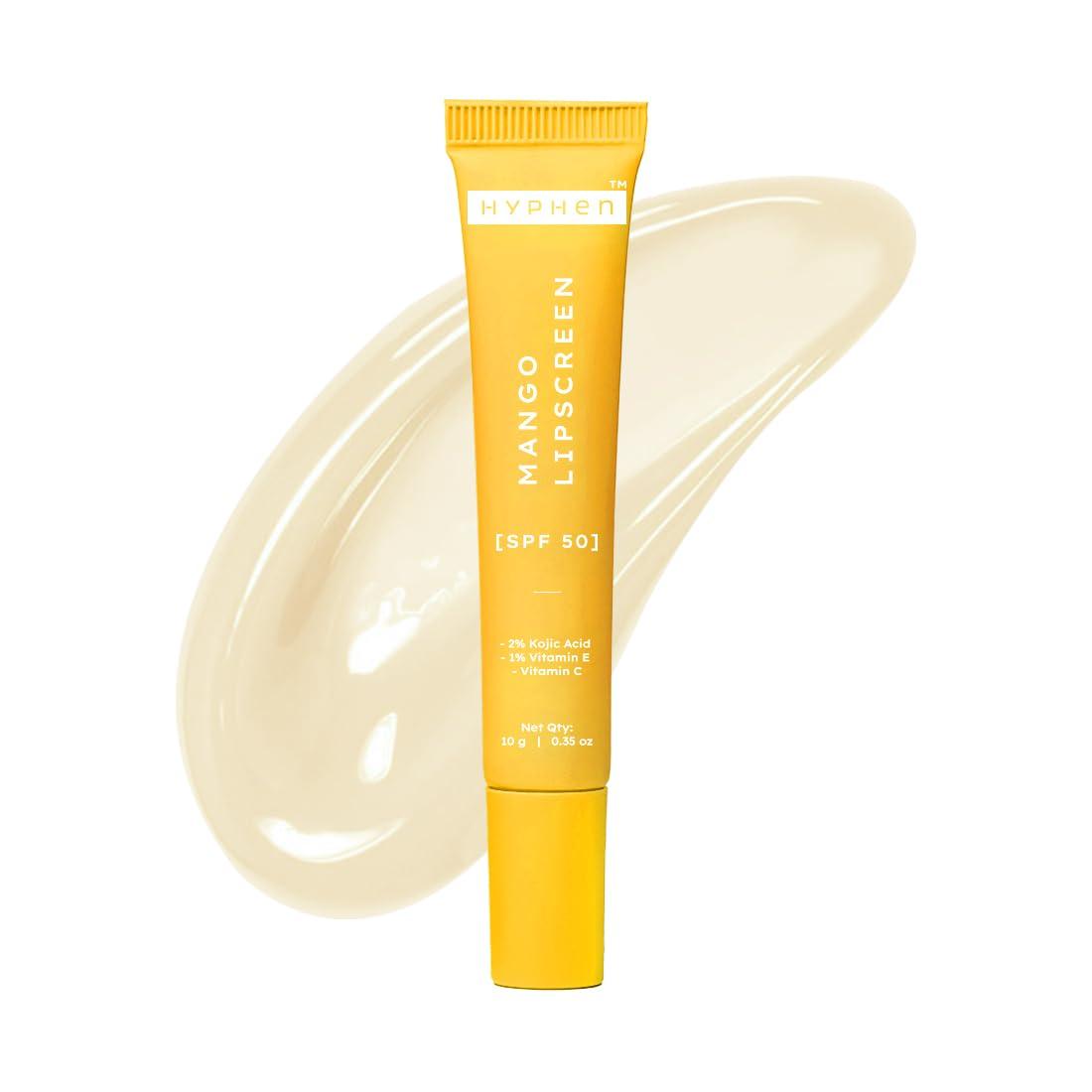 

Hyphen Mango Lip Balm SPF 50 PA++++ With 2% Kojic Acid Vitamin C & E Brightening Moisturizer 10 g
