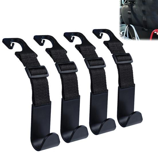 4Pcs Headrest Fastening Hooks Bag Hanger Car Hooks Car Interior Accessories