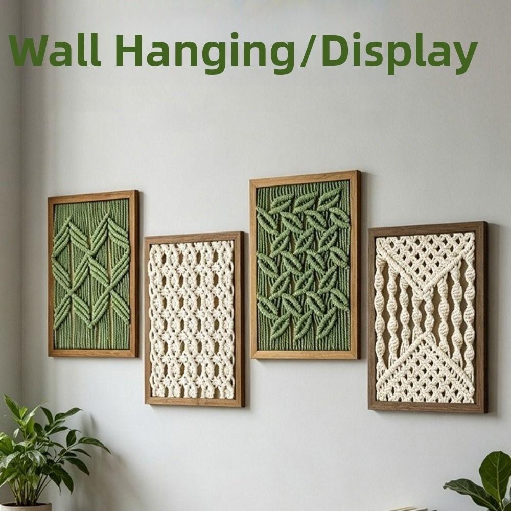 Hand Woven Woven Decor Painting Dual-use Handmade Tapestry Woven Tapestry Picture Frame Bedroom
