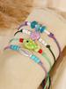 4pcs Bohemian Fish & Shell Beaded Multi-Layer Bracelet Set, Suitable For Summer, Party, Beach Jewelry