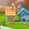 Cartoon House Sculpture Statue Funny Resin House Creative House Figurine House Funny House Collectible Mushroom Resin Crafts