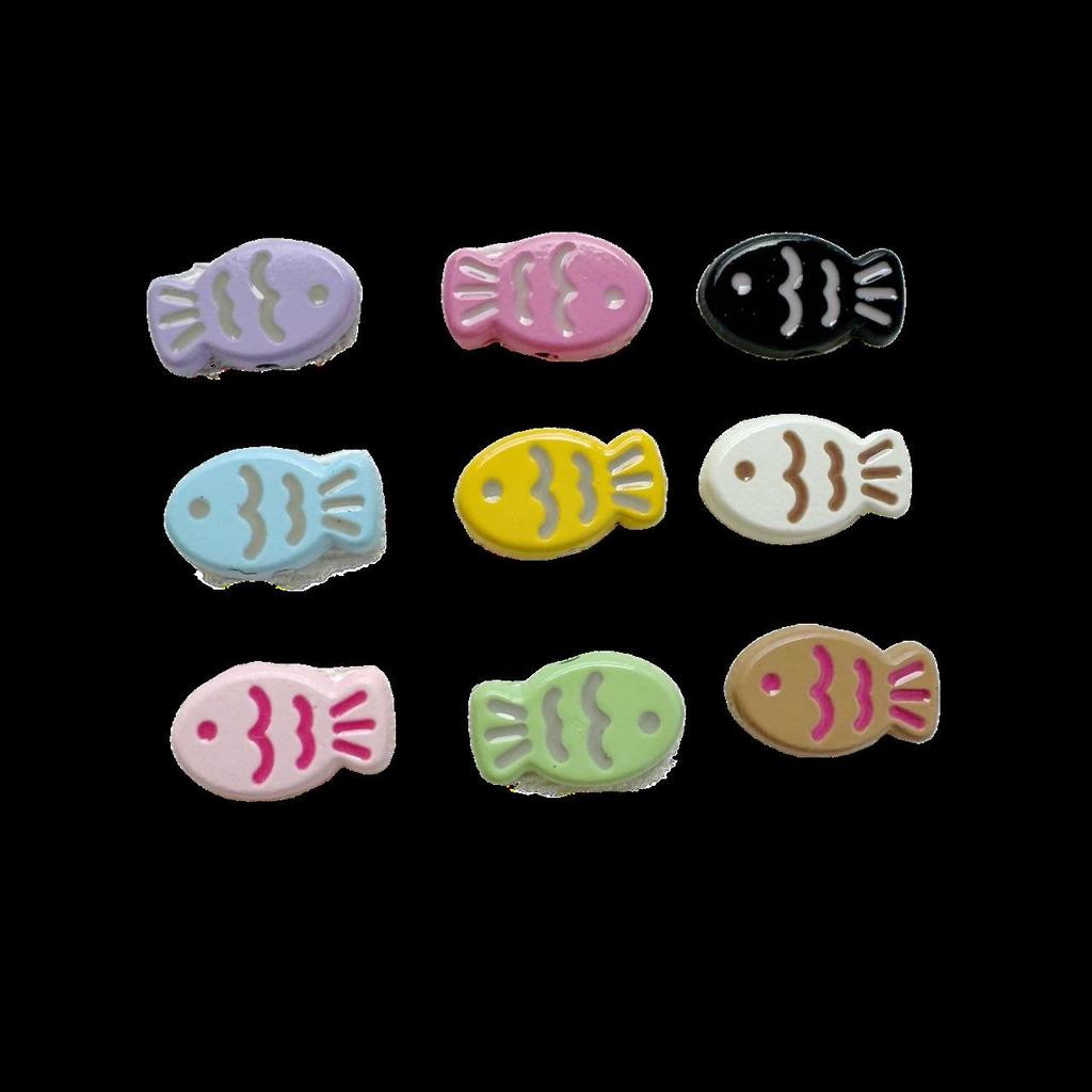 Colorful Macaron Fish & Butterfly Bead Kit for DIY Bracelets, Necklaces, Hair Accessories