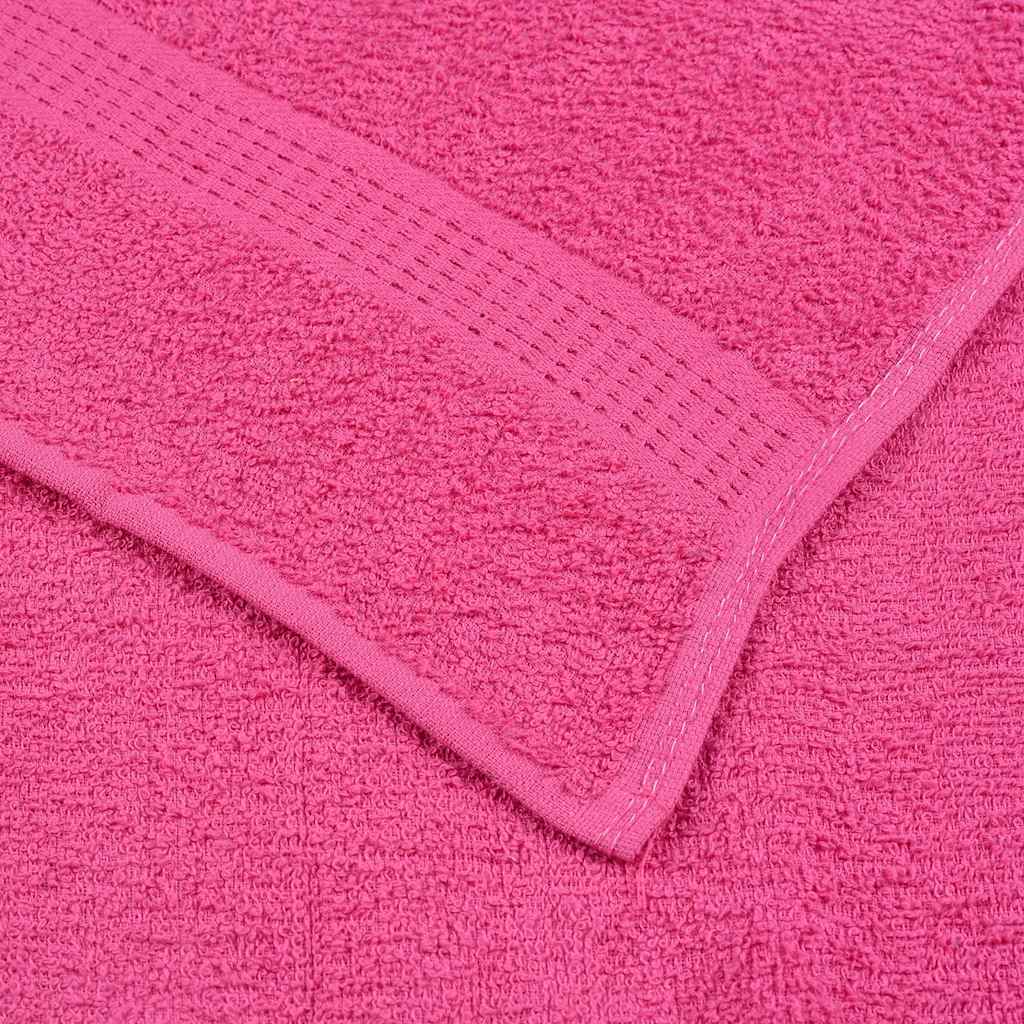 Vidaxl Guest Towels, 2 Pcs, Pink, 30X50 Cm, 100% Cotton