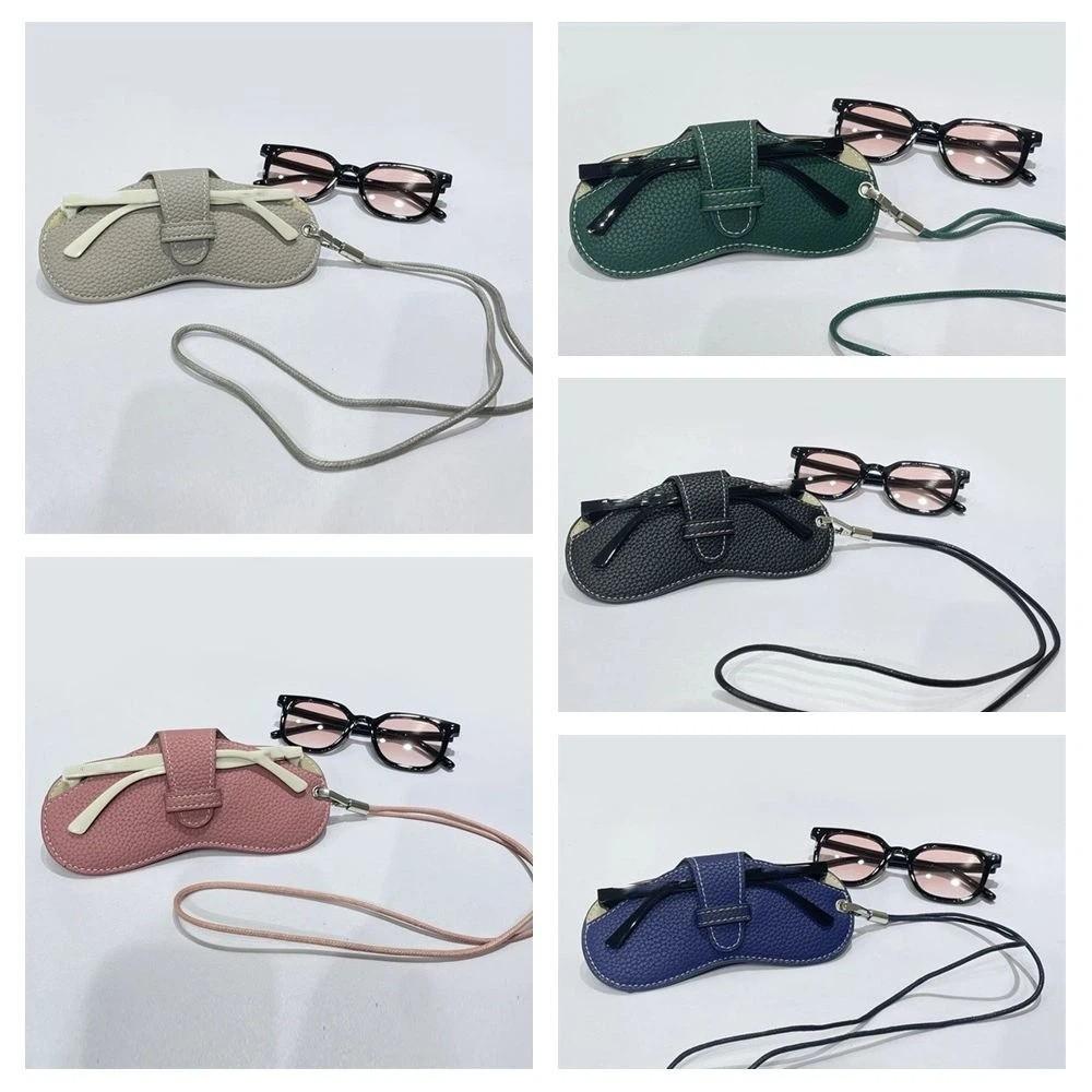 Eyewear Protector Case Glasses Storage Bag Hanging Neck Sunglasses Eyeglass Bag  Female