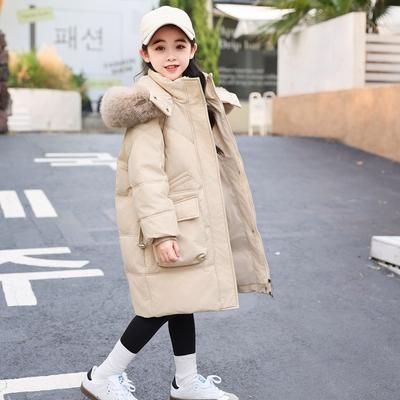Girl Winter Warm Jacket Thicken Parka Hooded Outerwear Children Snow Jacket