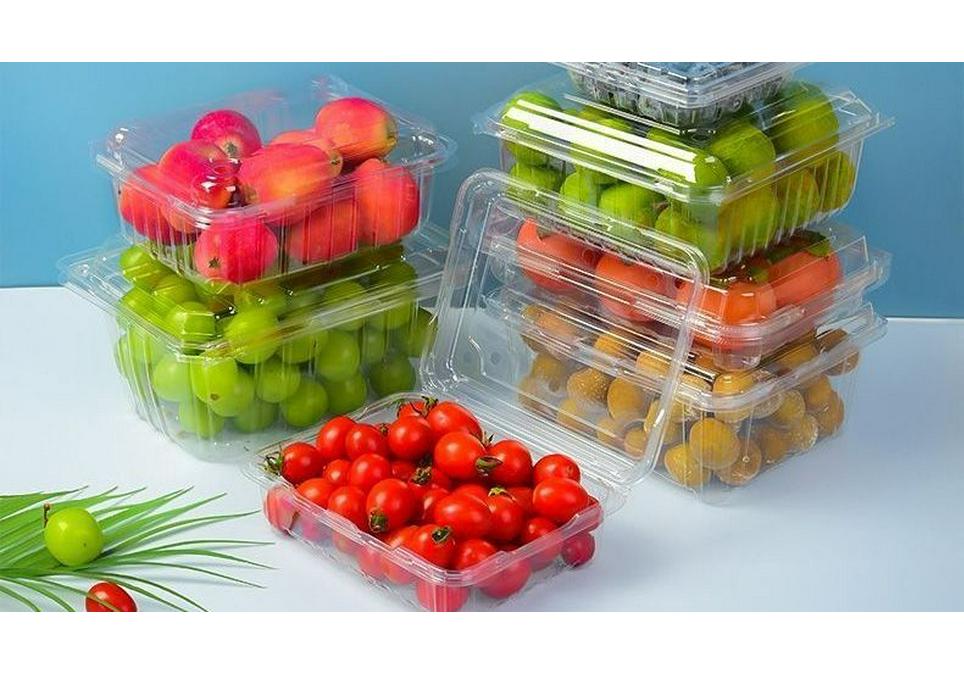 Clear Plastic Disposable Fruit Box with Lid for Strawberries