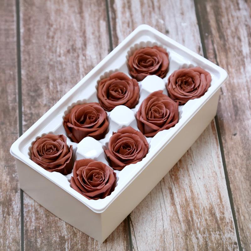 Ewige Lebensblume Material Geschenkbox Unsterbliche Rose Blume Getrocknete Rose Künstliche Konservierte Blumen Kopf Rosen