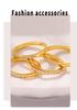 18K Goldplattierter Zirkonia Stapelring für Damen – Minimalistisches Europäisches & Amerikanisches Design in Titanstahl