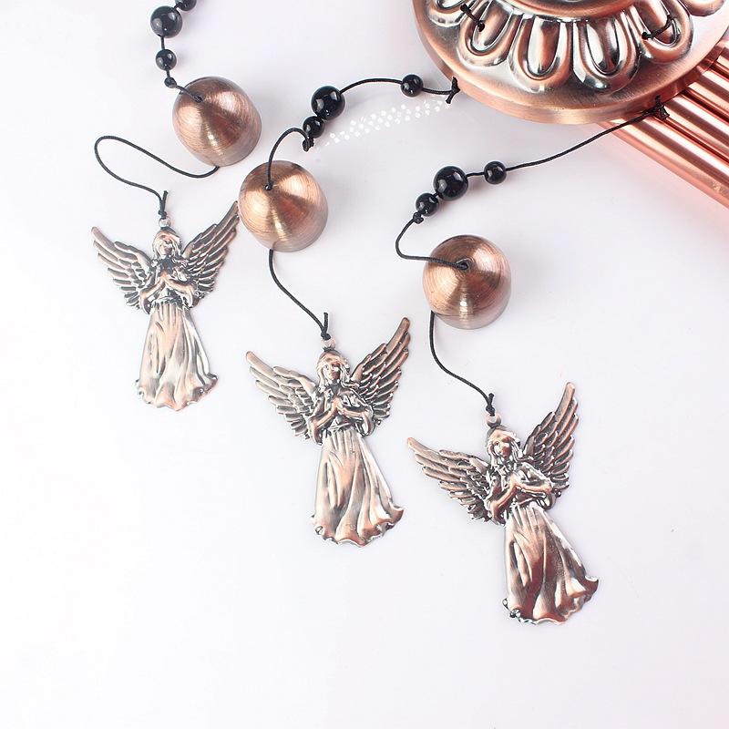 Metal Tubes Wind Chimes With Angel Elephant Butterfly Horse Dolphin Owl Shaped Hook Wind Chimes Bedroom Decoration Outdoor Decor