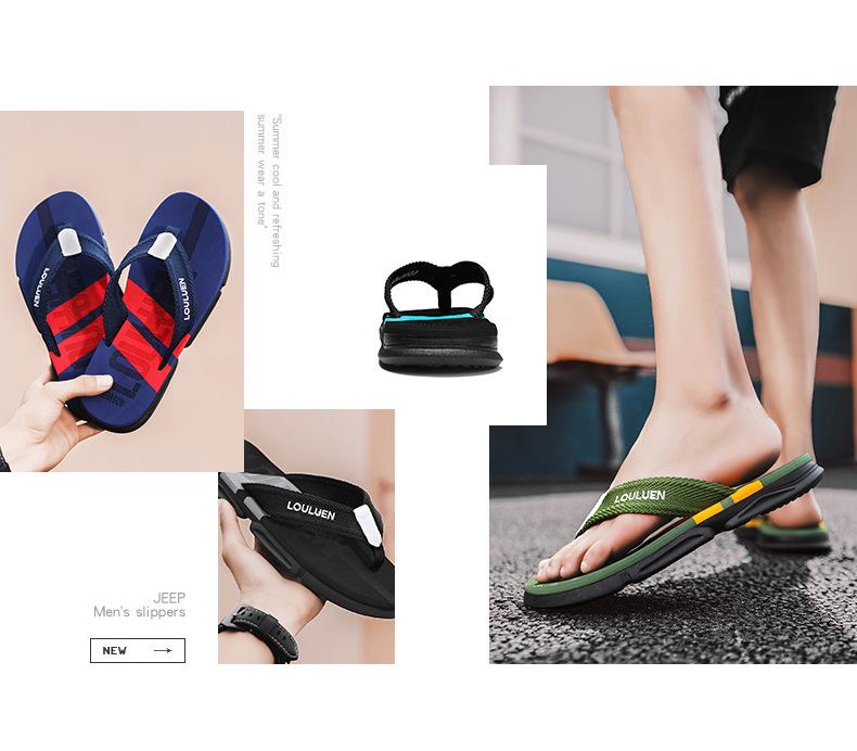 Luluan Pánské protiskluzové letní plážové žabky a sandály