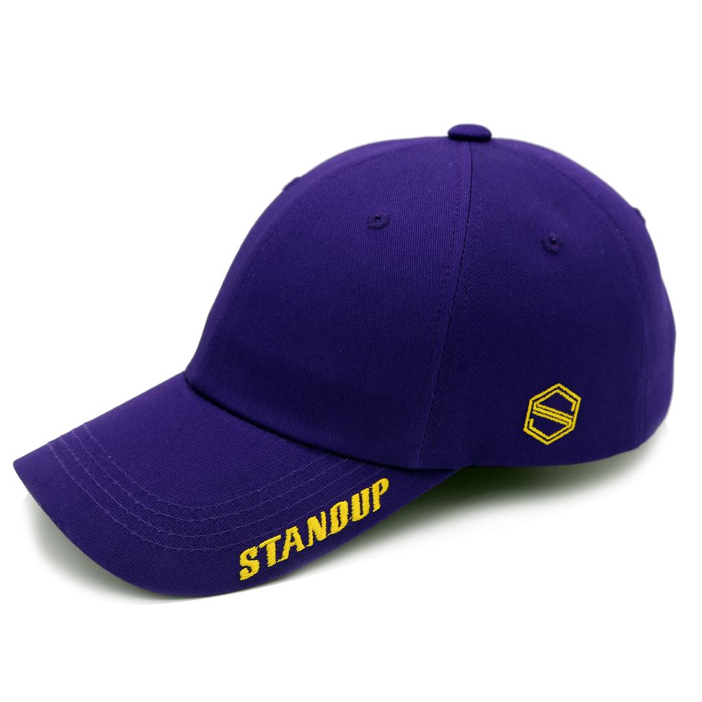 Seutaendeueob Visor Stand-Up Yellow-Purple Ball Cap (Regular Fit)