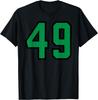 Green Number 49 Graphic T-shirt